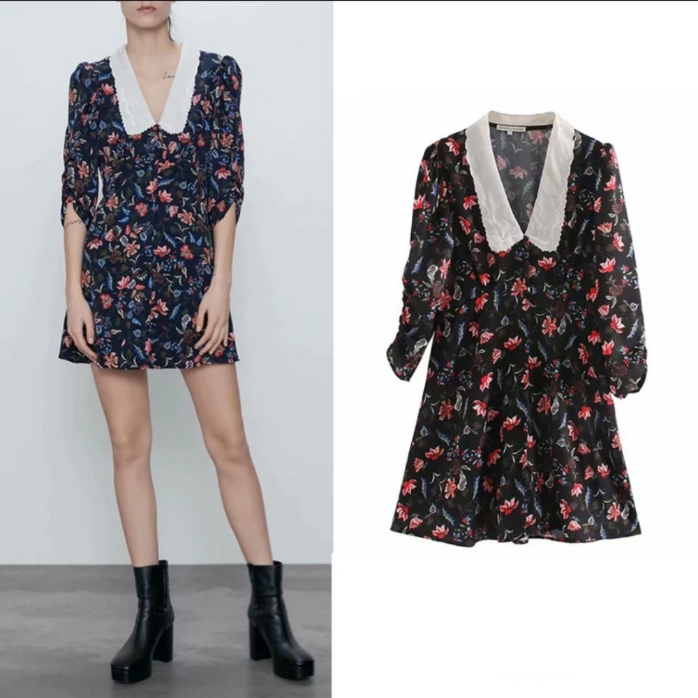 New Zara Flower Dress